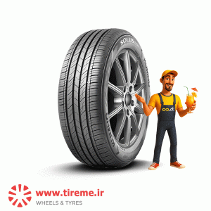 لاستیک کومهو کره سایز 175/60R13 گل SOLUS TA21