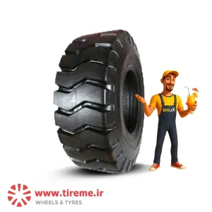 لاستیک دبل کویین چین سایز 16/00R25 گل ابرو 40PR