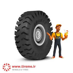 لاستیک بارز سایز 17.5R25 گل Q20