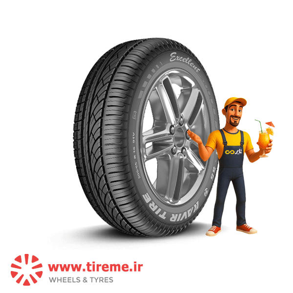 لاستیک کویر تایر سایز 205/50R17 گل KB55